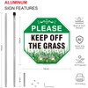JANLONG Keep Off Grass Sign for Yard, 2 Pack- 10"