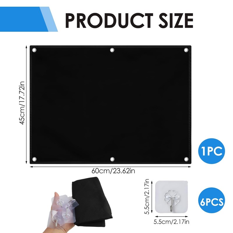 Velcro Board Patches Velcro Wall 60 x 45 cm, Foldable