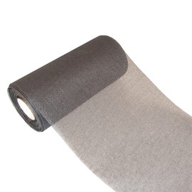 Deko As Shabby Chic table runner in linen look, polyester, odourless, 20 cm x 5 m, white