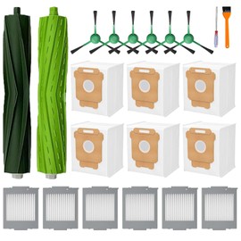 21-Pack Replacement Parts for Roomba Max 705 Vac/Plus 504 Vac Robot, for Roomba Max 705 Vac Accessories Kit Include 2 Main Brush, 6 Side Brush, 6 Dust Bag, 6 Filter