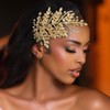WONRLUA Wedding Hair Pieces for Brides, Handmade Bridal Headpieces, Rhinestone
