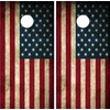 C190 Distressed American Flag Cornhole WRAP Wraps Laminated Board Boards