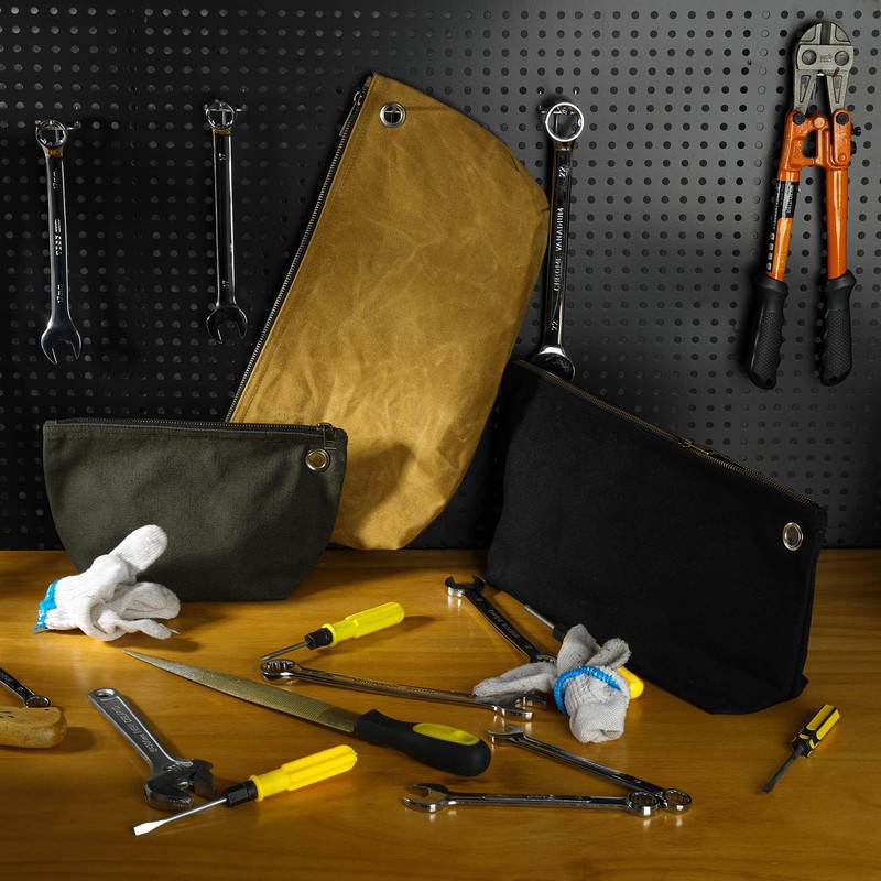 Tool Bag - 16 oz Waxed Canvas Organiser for Men