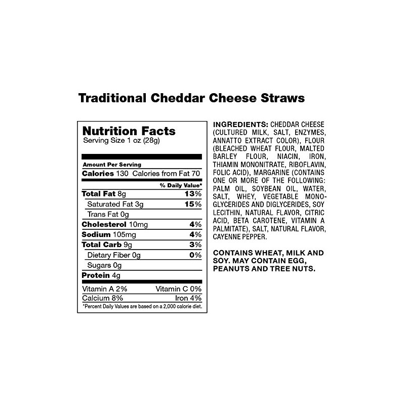 Mississippi Cheese Straw Factory Traditional Cheddar Cheese Straws in Plain