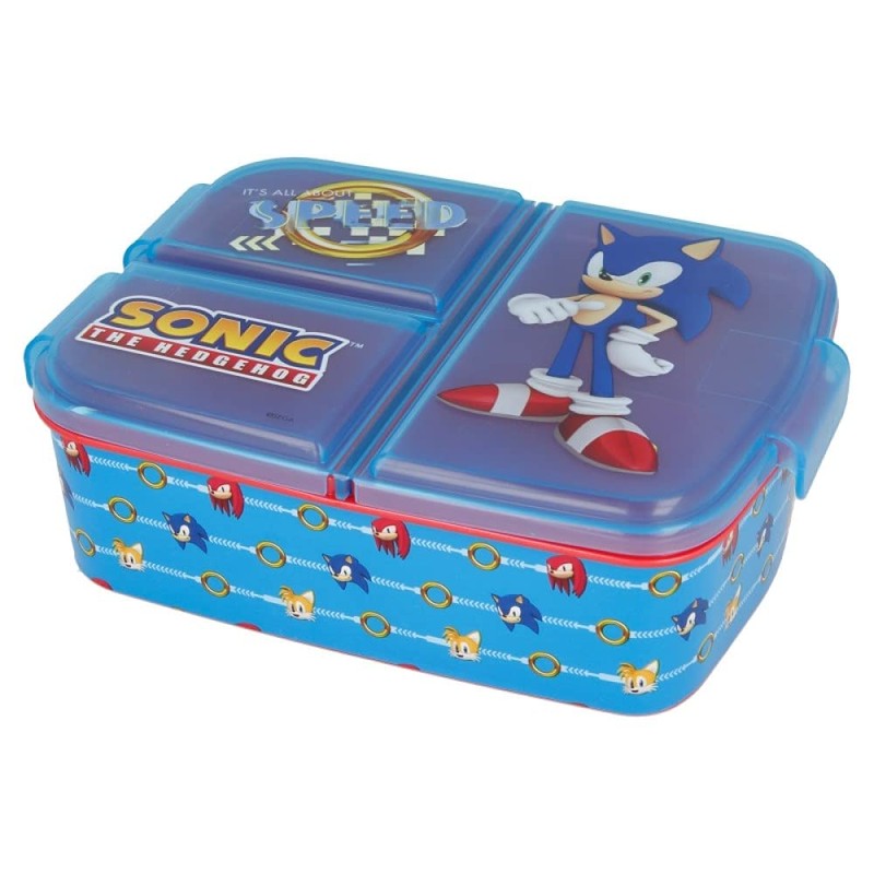 OM SUPPLIES Sonic Reusable Sandwich Lunch Box 3 Multi Compartment