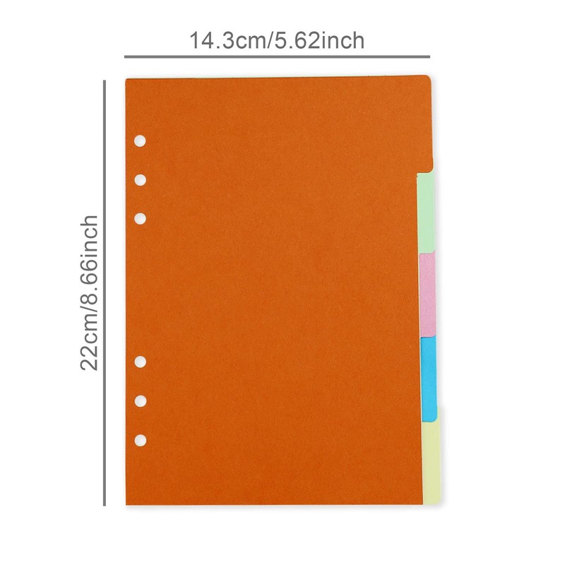 4 Sets A5 Folder Dividers, 2 Sets A5 Vertical Dividers