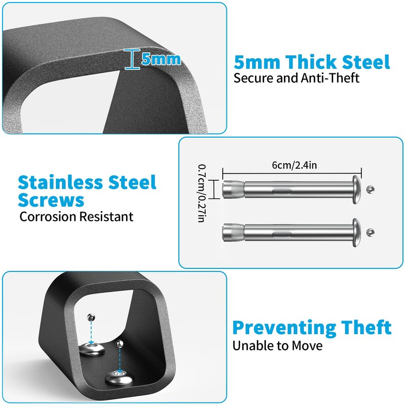 KHAMAL Security Anchor for Chain With 2 Protected Expansion Bolts