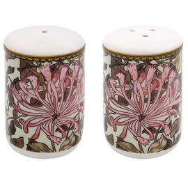 Lesser & Pavey British Designed Salt and Pepper Sets | Salt and Pepper Shaker for All Type of Kitchens | Honeysuckle Salt Shaker & Pepper Shaker Perfect for Home or Businesses - William Morris