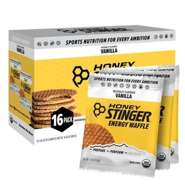 허니 스팅거 에너지 와플 바닐라 16개입 Honey Stinger Organic Energy Waffle Vanilla 16 Count
