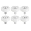 sourcing map 6 Pack Drawer Rollers, 22mm Plastic Drawer Pulley
