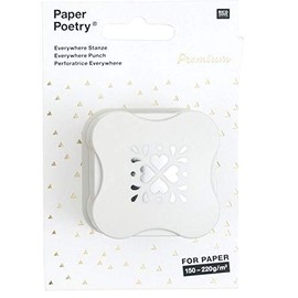 Rico Design Everywhere Punch, Ornament, Metal Beige, 6 x 6 x 4 cm