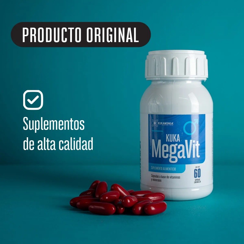 Vitaminas Y Minerales Para Hombre, Mega Vit - 60 Cápsulas