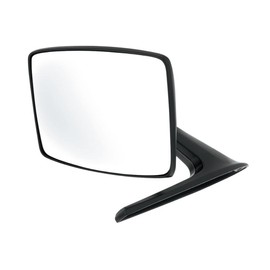 United Pacific 111010 Side View Mirror Rh=Lh, Exterior, Zinc Die Cast, Satin Black Housing and Mounting Arm