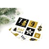 Papierdrachen 24 Advent Calendar Number Stickers – Stamp Gold No.