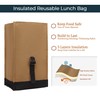 SUNNY BIRD Insulated Lunch Bag Rolltop Lunch Box Tote Bag