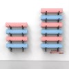Brandless 벽걸이 폼롤러 거치대 학원 요가 매트 헬스장 [블랙 3단