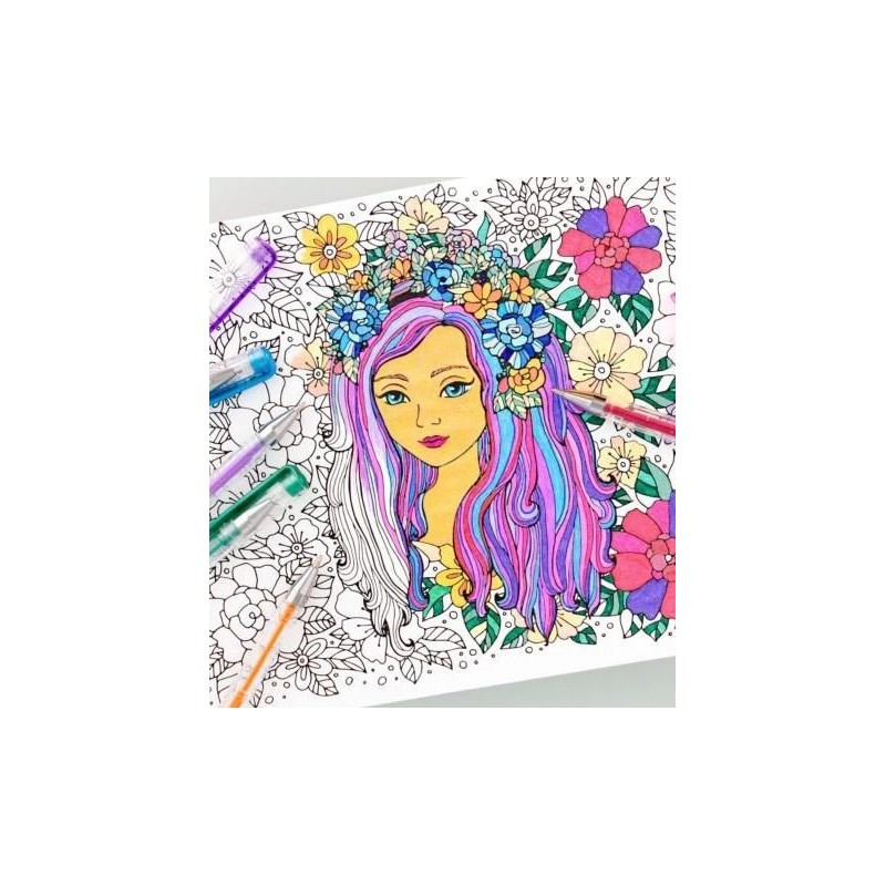 Unique Colors Gel Pens Set Drawing Pens for Coloring book,