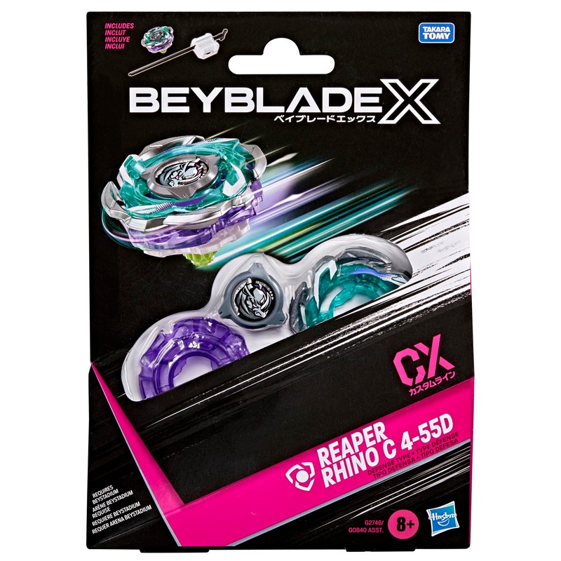 Hasbro Beyblade X, Set Starter Pack Reaper Rhino C 4-55D