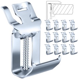 Dreyoo Sink Clips for Kitchen Sink Installation, 12 Pack Heavy Duty Sinks Mounting Clips for Top Mount & Drop In Sinks, Upgraded Adjustable Brackets(Up to 1-1/4 inch)