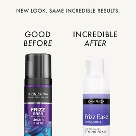 John Frieda Anti Frizz, Frizz Ease Dream Curls Air Dry Waves Espuma Moldeadora, Control de Encrespamiento Definidor de Rizos, Producto Capilar para Ca
