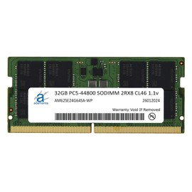 Adamanta 32GB (1x32GB) Compatible with MSI Titan GT77 HX A13V, A13VKS, A13VM Mobile Workstation Laptop DDR5 5600MHz PC5-44800 SODIMM 2Rx8 CL46 1.1v 262 Pin Notebook Memory RAM Upgrade