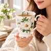 Floral Bone China Coffee Mug for Tea & Coffee –