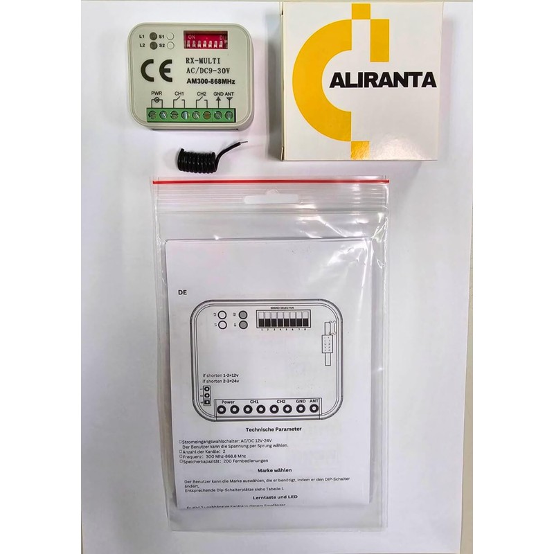 Universal Receiver Compatible with Standard Steel EA433 2KM Micro /
