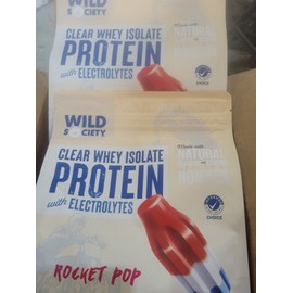 Wild Society Clear Whey Protein + Electrolytes 16oz Rocket Pop  QTY 2