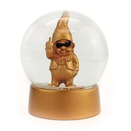 Winkee - Snow Globe Gnome | The Special Winter Globe for Christmas Lovers | Christmas Bauble with Gnome | Gnome with Statement | Christmas Tree Decoration | Gift for Christmas, Birthday