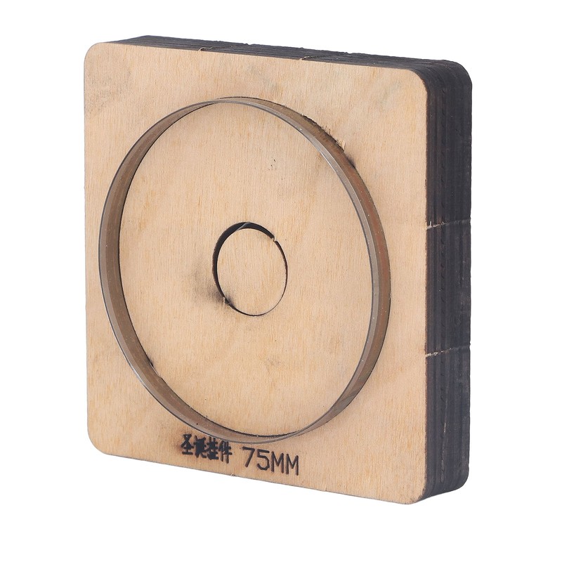 Leather Cutting Die 75mm Dia Round Shaped Manual Punching Molds