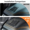 DIYUCAR 4pcs ABS Car Dashboard Air Conditioning Outlet Frame Cover