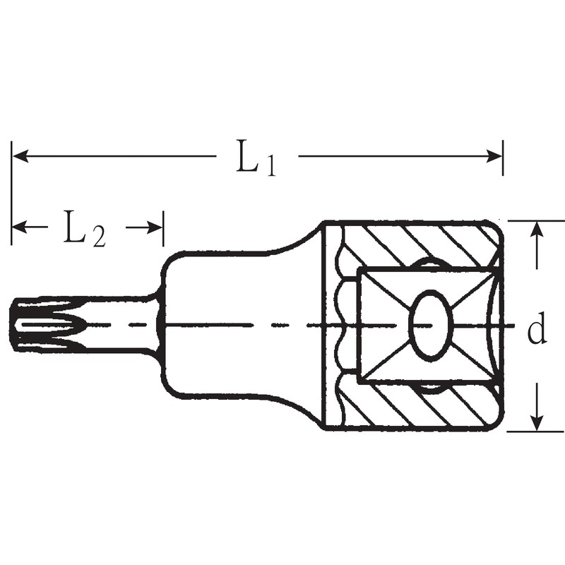 Stahlwille 49 x M10 – Glass Inhex XZN Bits 3/8