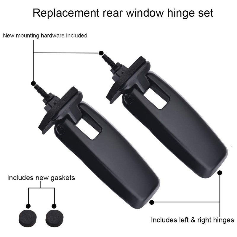 Benefast Rear Window Liftgate Glass Hinge Set Right & Left