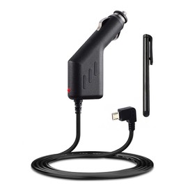Ramtech DC 12V 2A Universal Micro USB Car Charger Power Adapter Cable Cord for GPS, Compatible with RMTND 740 GPS, Stylus Pen Included, CHMCA