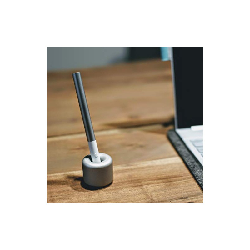 Mudai Aluminium Toothbrush Holder Stand, Pack of 2 (Satin Silver)