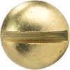 #14 x 3" Round Head Wood Screws, Solid Brass, Slotted