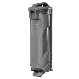 Thyrm CellVault-21 Rechargeable Battery Storage Case, Waterproof, for 21700 Batteries for Premium Tactical flashlights, Made in USA (Urban Grey)