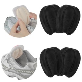 SIIHEA Tongue Pads for Shoe Too Big, Size Reducer, Non Slip Tongue Cushion Insert for Loose Shoe, Heel Pads Replacement Shoe Filler for Men Women, Size Large, Rubbing (Black)
