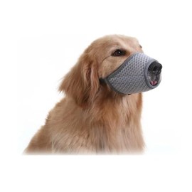 Dog Muzzle for Small Medium Large Sized Dog, Soft Mesh Muzzles for Dogs to Anti Biting Barking, Breathable Drinkable Puppy Muzzle Mouth Cover for Chewing Grooming Panting