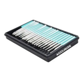 Accusize Industrial Tools 20 pc 1/8 Inch Diamond Coated Engraving and Deburring Set, Exp1-0050