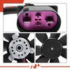 A-Premium Engine Radiator Cooling Fan Assembly Compatible with Select Volkswagen