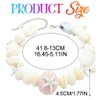 CAKURE Light Up Seashell Headbands Chain Led Starfish Head Chain