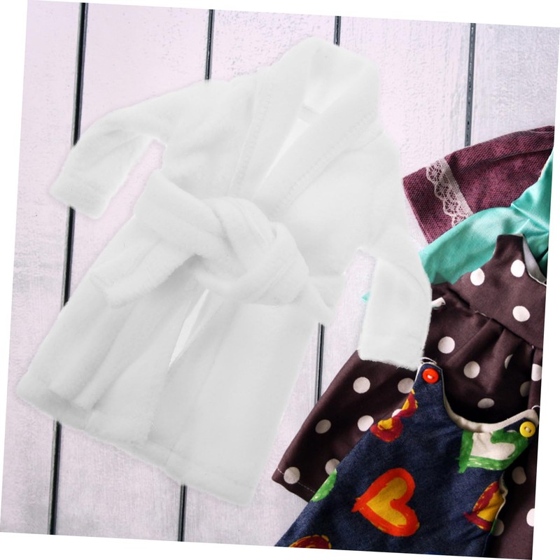 HEMOTON Bathrobe for Toy Dolls, Mini Dolls, Bathrobe Outfit, Mini