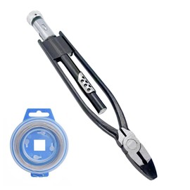 9 Inch Reversible Wire Twister Pliers with 25ft Stainless Steel Twist Safety Lock Grip Wire .032, Left and Right Twists, Aviation Pliers, Automotive Wire Tools, Pliers for Mechanics