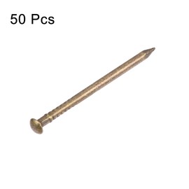 sourcing map Small Tiny Brass Nails 1.5x25mm for DIY Wooden Hardware Accessories 50pcs