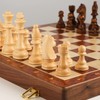 15'' Walnut Chess Set with Storage Board for Adults &