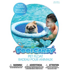 Poolcandy Inflatable Pet Float for Small to Medium Dogs up to 35 lbs. for The Beach, Swimming Pools or The Lake.