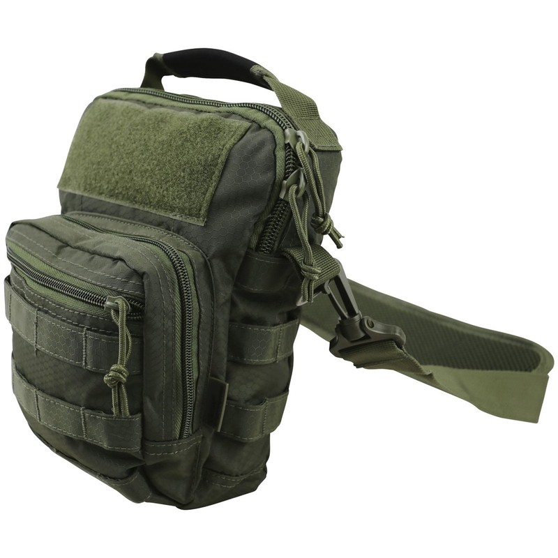 Kombat UK Unisex Hex-Stop Explorer Shoulder Bag, Olive Green, One