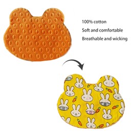 GZFQJJ 3 Pack Scent Bonding （NICU） for Infants and Preemies,Comfort Scent Piece for Babies Separated from Caregivers – Helps with NICU Separation Anxiety (Orange)