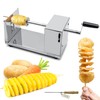 RioRand Manual Spiral Potato Cutter, Stainless Steel Tornado Twister with